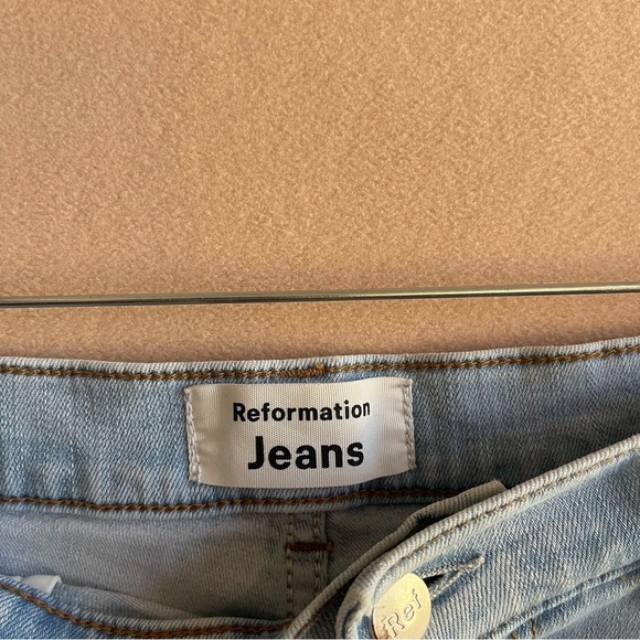 Reformation Jeans High & Skinny Jeans In Amalfi Wash size 30 - Picture 9 of 15